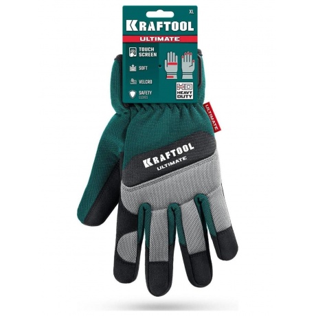 Перчатки KRAFTOOL ULTIMATE рXL 10 профессиональные комбинированные работа с сенсорными экранами 11299-XL 1069₽