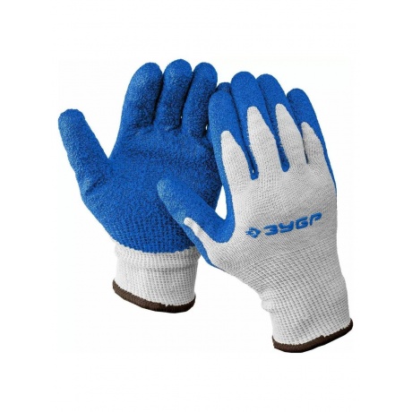 Перчатки ЗУБР ЗАХВАТ L-XL хб с текстурированным нитриловым обливом повышенная износостойкость 13 класс 10 пар Профессионал 11457-K10 865₽