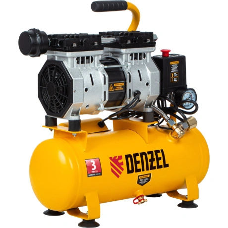 Компрессор DENZEL 58021, DLS650/10 безмаслянный малошумный 650 В...