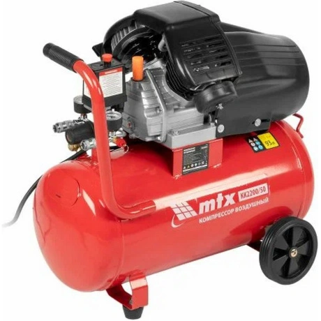 Компрессор воздушный MTX 58024, КК-2200/50, 2,2 кВт, 350 л/мин, ...