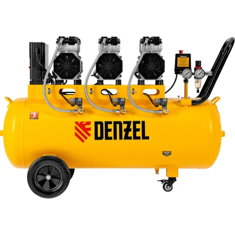 Компрессор безмаслянный малошумный DENZEL 58029, DLS 2250/100, 2...