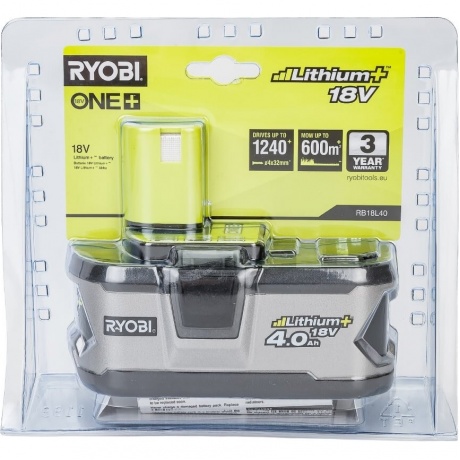 Аккумулятор Ryobi One+ RB18 L40 4.0Ач 5133001907 - фото 4