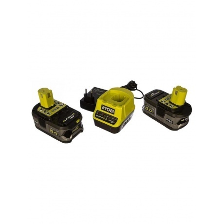

Два аккумулятора 5.0Aч Li-Ion + зарядное устройство RC18120, RC18120-250 5133003364 Ryobi ONE+