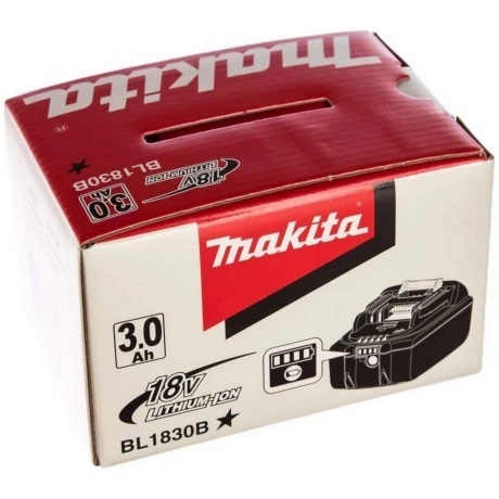 Аккумулятор для инструмента Makita BL1830B (632G12-3) - фото 6