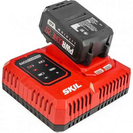 Комплект: Зарядное устройство SKIL QC5360 (6А) и Аккумуляторная батарея SKIL BY5196 (4Ач)