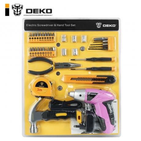Аккумуляторная отвертка DEKO DKS4 и набор 36 Tools Kit - фото 7