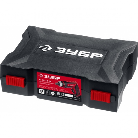 Отвертка аккумуляторная трансформер ЗУБР ViX-T 3.6 В, кейс, 10 бит (ЗО-ЕМ-3.6 Ли) - фото 2