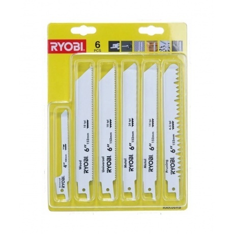 

Набор полотен для сабельной пилы RAK06RB 5132002547 Ryobi