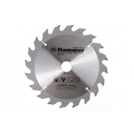 Диск пильный Hammer Flex 205-103 CSB WD  160мм*20*30/20/16мм по дереву - фото 2