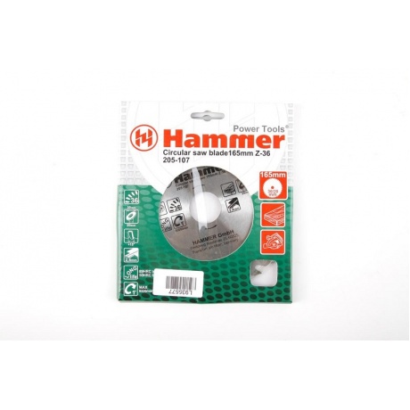 Диск пильный Hammer Flex 205-107 CSB WD  165мм*36*30/20/16мм по дереву - фото 2