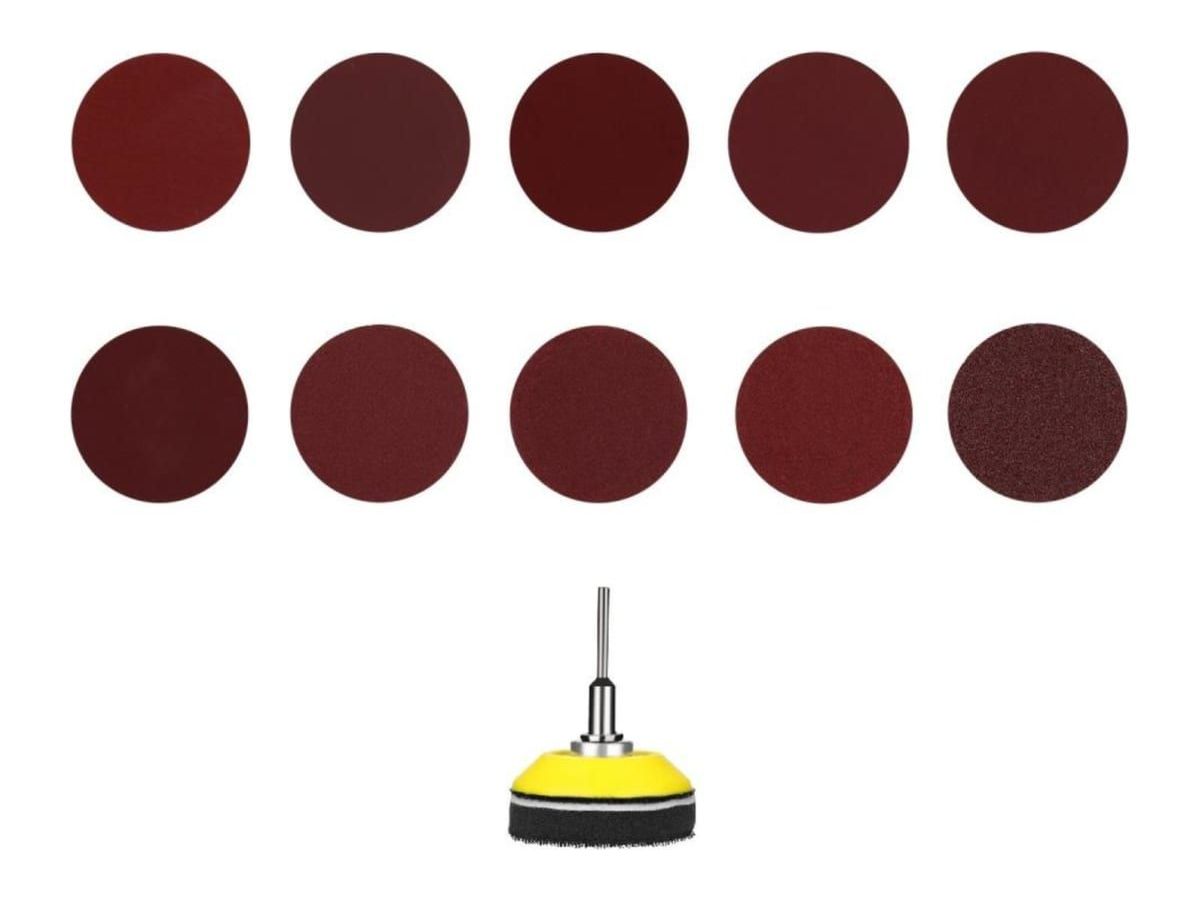 гибкий вал для гравера deko fs01 107 см черно желтый Набор шлифовальных кругов для гравера + держатель DEKO RT101 (101 предмет)