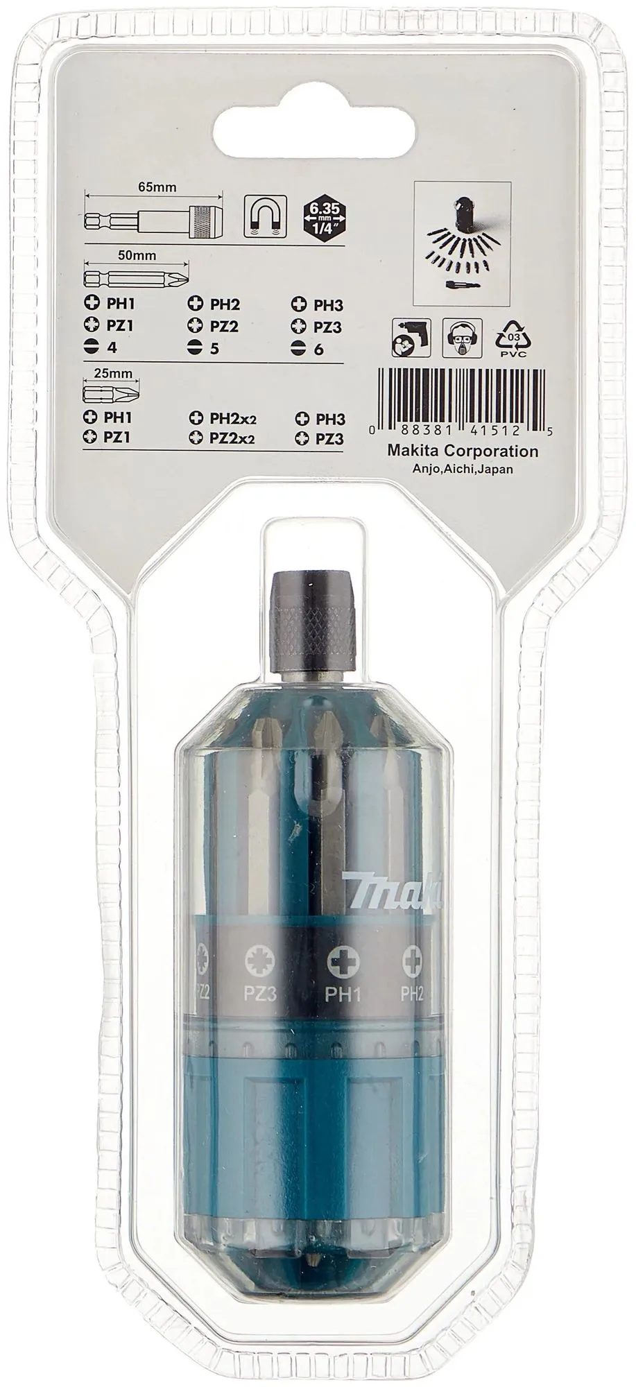 Набор бит Makita B-28896 (18пред.) для шуруповертов - фото 4