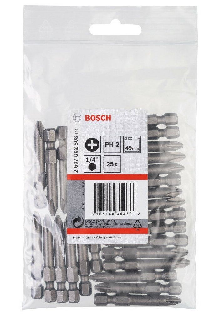 Набор бит Bosch 2607002503 универсал. (25пред.) для шуруповертов/дрелей