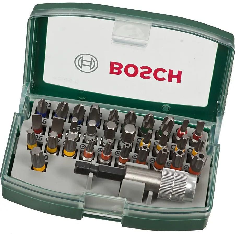 Набор бит Bosch 2607017063 (32пред.) для шуруповертов набор бит bosch promoline 2607019453 универсал 16пред для шуруповертов дрелей