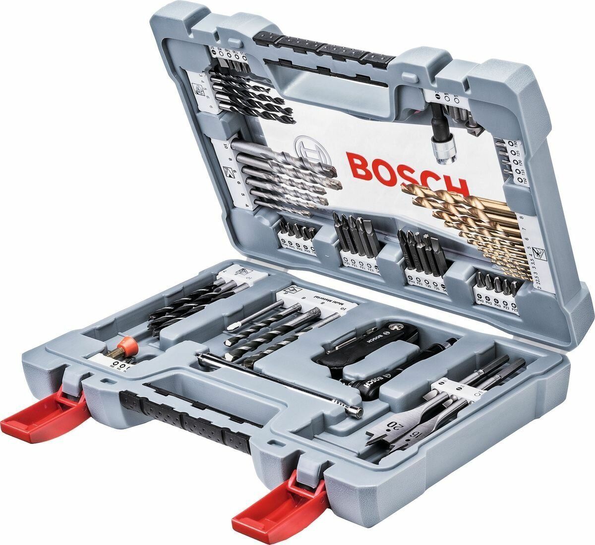 набор инструментов bosch premium x line 76 2608p00234 76 предм серый Набор бит Bosch Premium Set-76 (2608P00234) (76пред.) для шуруповертов