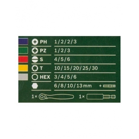 Набор бит Bosch PromoLine (2607017322) (26пред.) для шуруповертов - фото 7