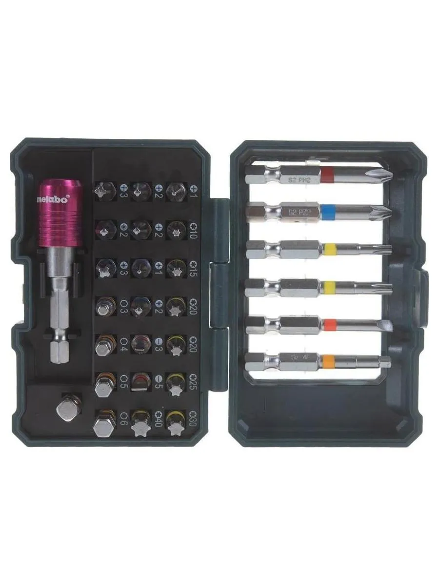 Набор бит Metabo 626710000 универсал. (29пред.) для шуруповертов - фото 5
