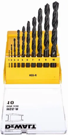 Набор сверл DeWalt DT5911-QZ по металлу (10пред.) для шуруповерт...