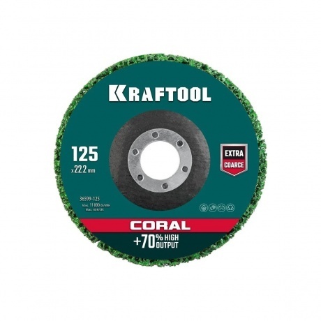 

Круг KRAFTOOL 125 х 22.2 мм, полимерно-шлифовальный синтетический абразивный (36599-125)