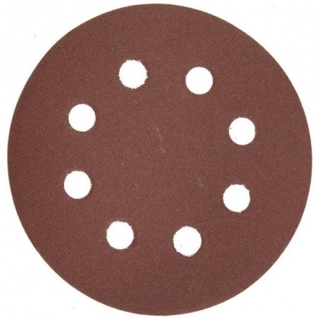 

Круг шлифовальный ЗУБР Мастер универсальный, из абразивной бумаги на велкро основе, 8 отверстий, Р320, 125мм, 5шт