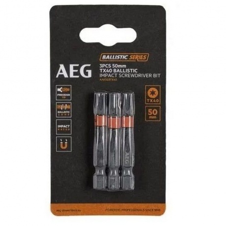 Биты ударные AAK503TX40 (3 шт; TX40; 50 мм) AEG - фото 3