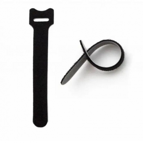 Хомут-липучка Hyperline WASN-150-BK-10 150x15мм (упак:10шт) поли...