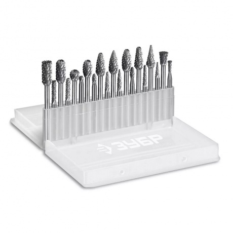 

Набор борфрез твердосплавных ЗУБР 20 шт, хвостовик 3 мм, ПРОФЕССИОНАЛ (28816-H20)