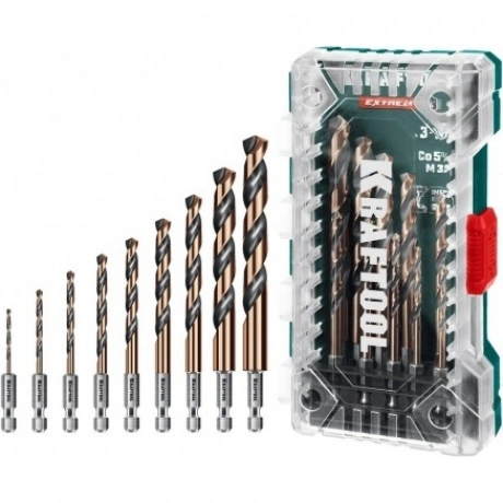 Набор сверл по металлу для винтовёртов и шуруповертов KRAFTOOL Н...