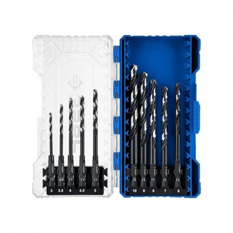 Набор сверл по металлу для винтовёртов и шуруповертов ЗУБР НЕХ-1...
