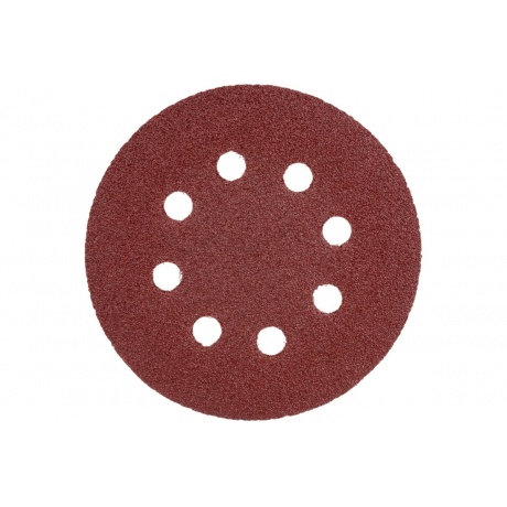 

Круг шлифовальный ЗУБР Мастер универсальный, из абразивной бумаги на велкро основе, 8 отверстий, Р60, 125мм, 5шт