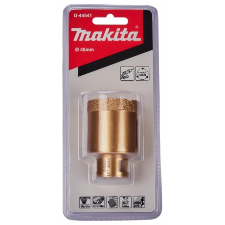 Алмазная коронка Makita 45мм D-44541 - фото 10