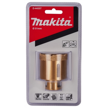 Алмазная коронка Makita 51мм D-44557 - фото 5