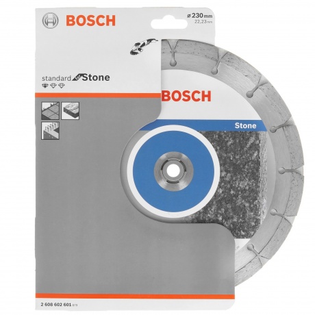 Алмазный диск Bosch 230х22мм Standard for Stone 2608602601 - фото 2