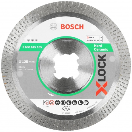 Алмазный диск Bosch Best For Hard Ceramic D125 22,23 1,8 10 мм X...