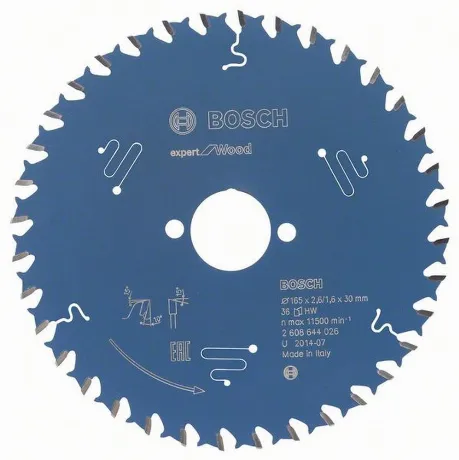 Диск пильный Bosch Expert for Wood 165x30x2.6/1.6x36T 2.608.644....