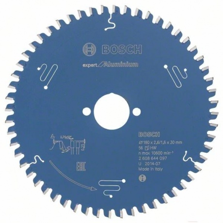 

Диск пильный Bosch Freud 180-30 Expert for Aluminiuml 56зуб. 2.608.644.097