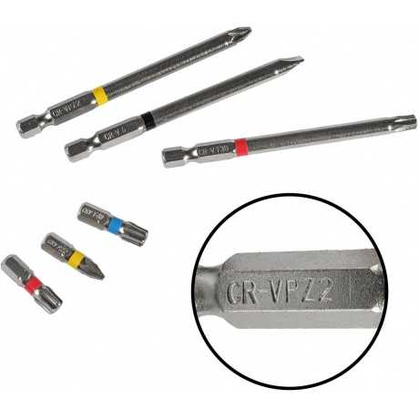 Набор бит Bort BTK-71 (71 предмет) - фото 4