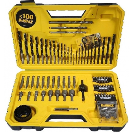 

Набор бит и сверл DeWalt DT71563-QZ по дер/мет/бет (100пред.) для шурупов/дрелей/перф
