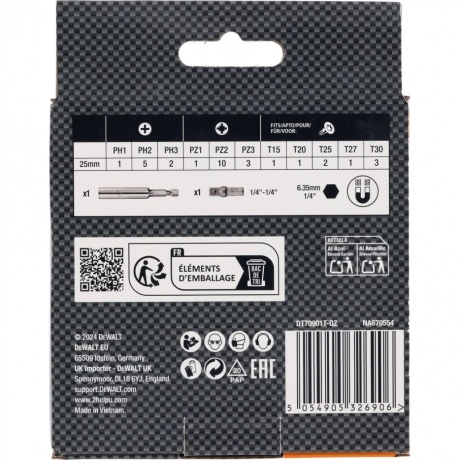 Набор бит DeWalt DT70901T-QZ - фото 6
