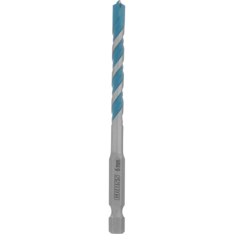 Сверло универсальное GROSS 706012, Multipurpose PRO, 6-гр. хвост...