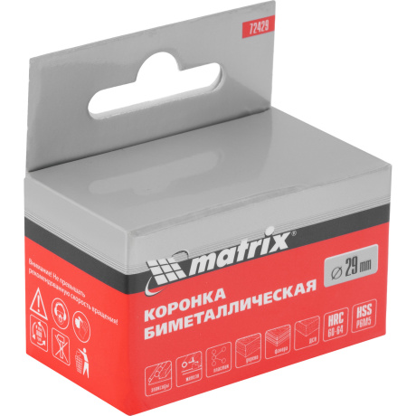 Коронка Matrix 72429, BIMETAL, 29 мм - фото 3