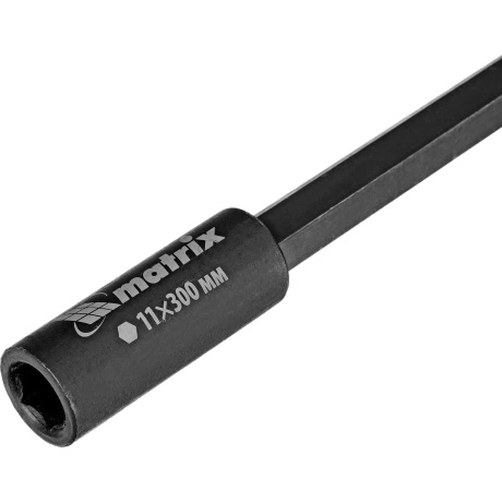 Удлинитель для коронок Matrix 724963, шестигранный HEX 11мм, 300...