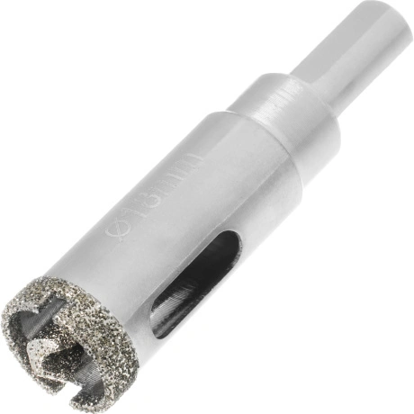 Коронка алмазная по керамограниту Matrix 726183, 18 х 67 мм, 3-г...