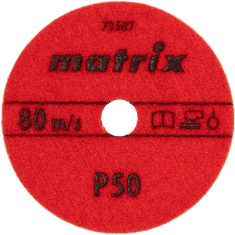 Алмазный гибкий шлифовальный круг Matrix 73507, 100 мм, P 50, мо...