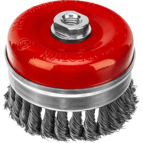 Щетка для УШМ Matrix 74672, Heavy Duty, 100 мм, М14, Чашка, круч...