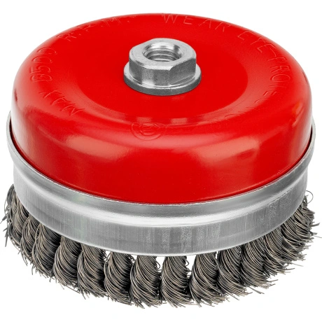 Щетка для УШМ Matrix 74674, Heavy Duty, 125 мм, М14, Чашка, круч...