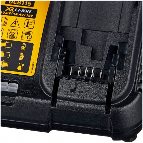Устройство зарядное DeWalt слайдер 4A 10.8-18V DCB115 - фото 3