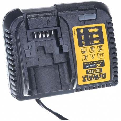 Устройство зарядное DeWalt слайдер 4A 10.8-18V DCB115 - фото 6