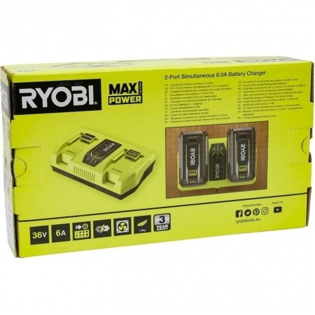 Зарядное устройство Ryobi 36В RY36C2PA 5133005741 - фото 11