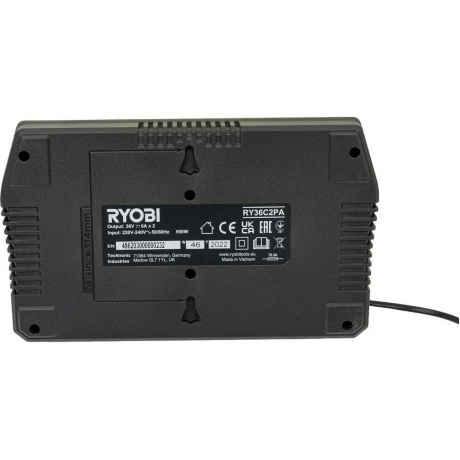Зарядное устройство Ryobi 36В RY36C2PA 5133005741 - фото 15